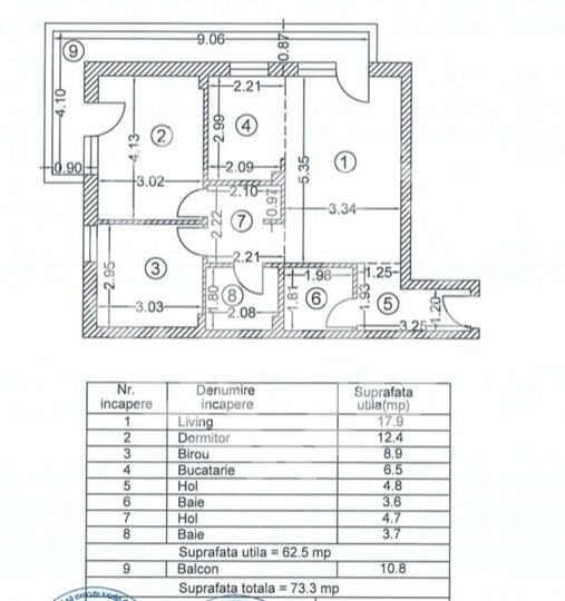 Sector 4, 3 camere, parcare si TVA incluse.